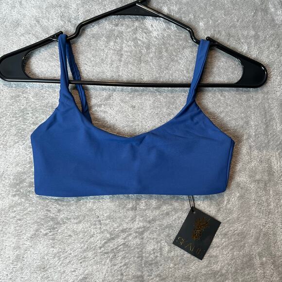Skatie‎ Women’s XS Navy Blue Bikini Top New Sustainable Cali Style Effortless - Picture 1 of 4